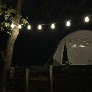 #evening #lights #campinglife #tent #trees #vacance #italia